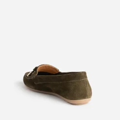 Eram Mocassins/Slippers^Mocassin en cuir velours éco-conçu KAKI