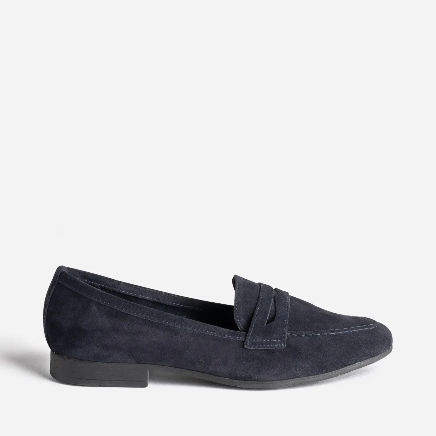 Eram Mocassins/Slippers^Mocassin éco-conçu en cuir velours MARINE