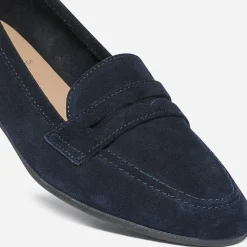 Eram Mocassins/Slippers^Mocassin éco-conçu en cuir velours MARINE