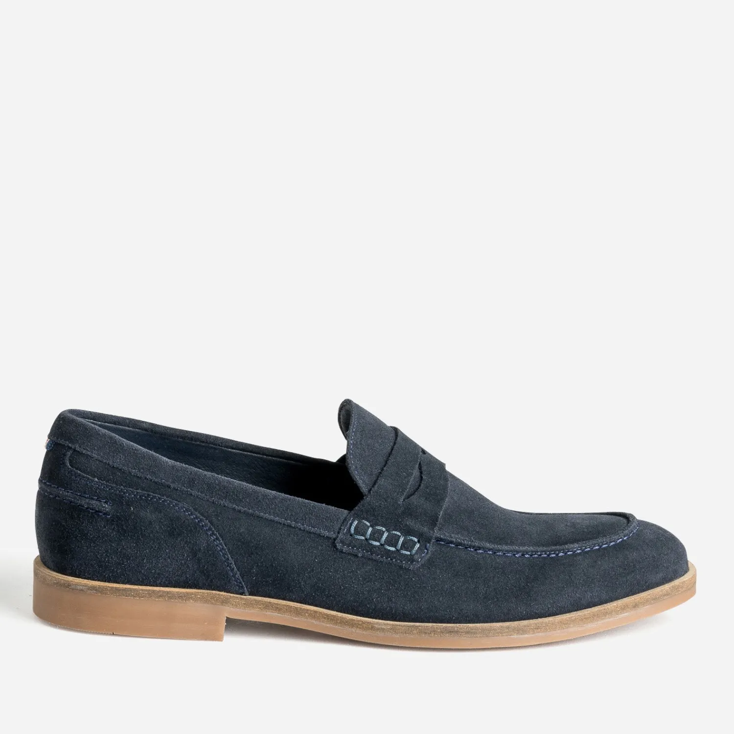 Eram Mocassins^Mocassin cuir velours éco-conçu MARINE