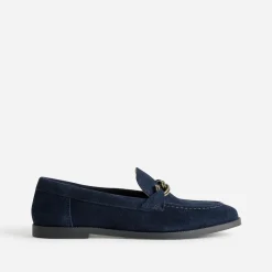 Eram Mocassins/Slippers^Mocassin cuir velours MARINE