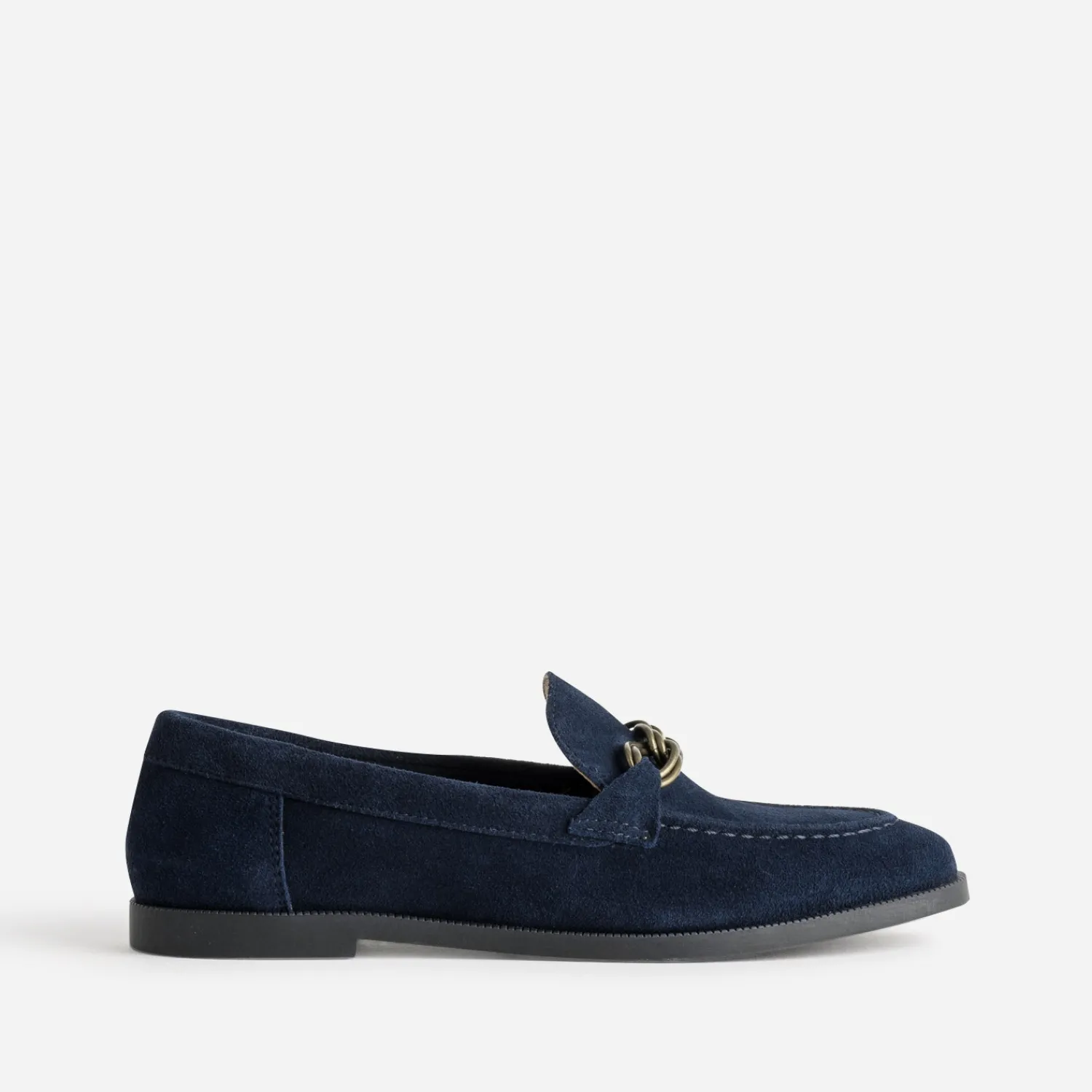 Eram Mocassins/Slippers^Mocassin cuir velours MARINE