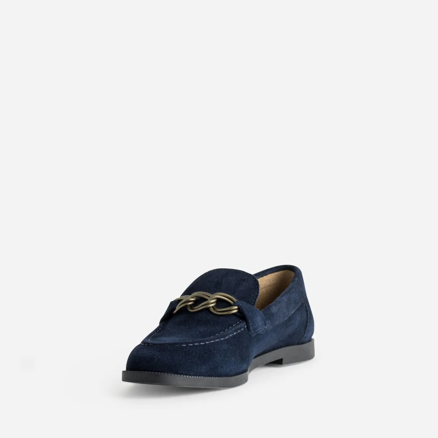 Eram Mocassins/Slippers^Mocassin cuir velours MARINE