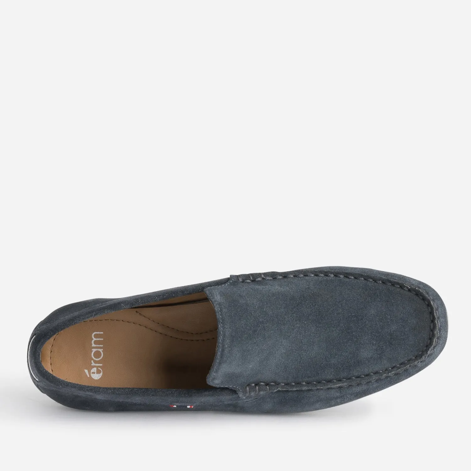 Eram Mocassins^Mocassin en cuir velours MARINE