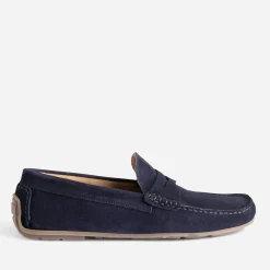 Eram Mocassins^Mocassin en cuir velours MARINE