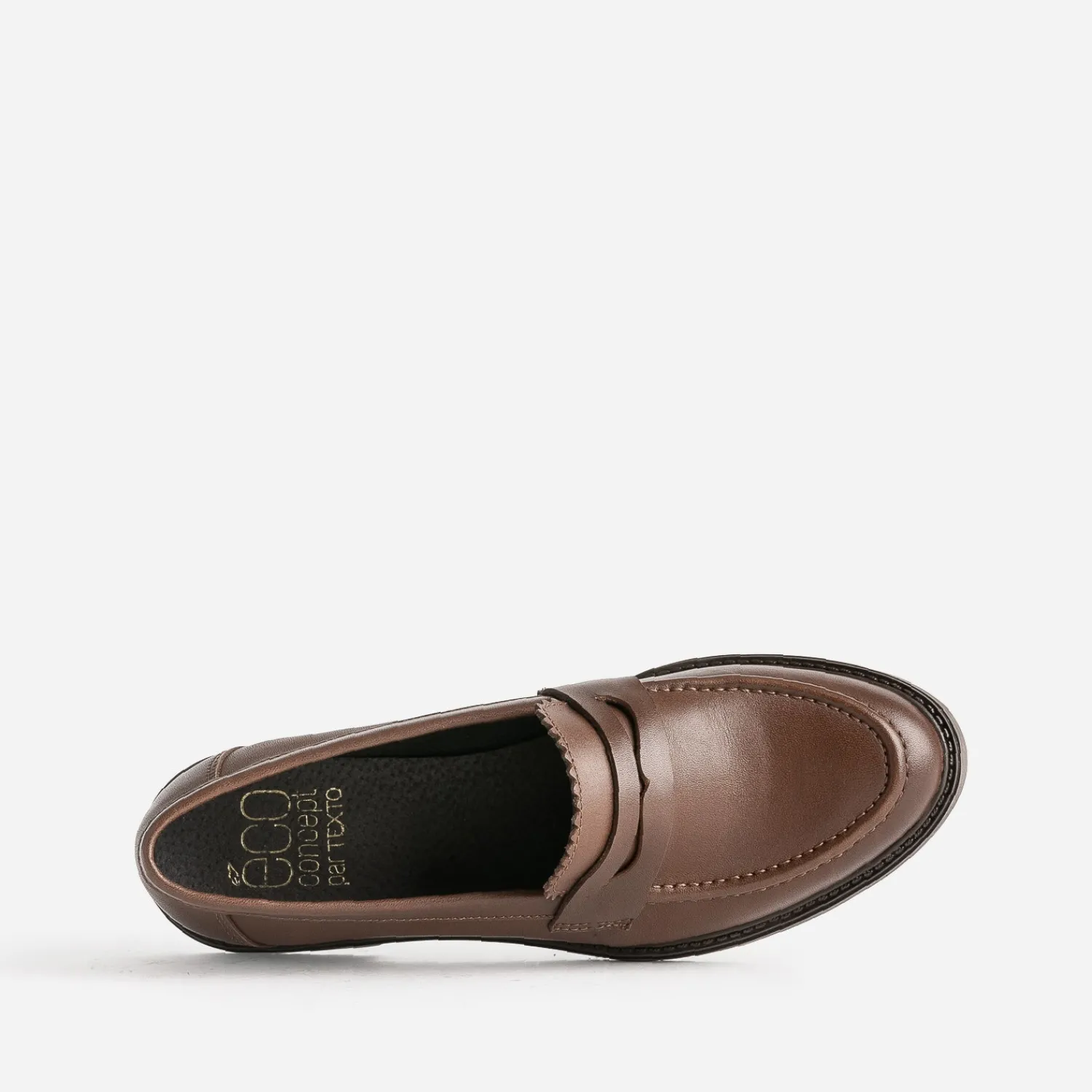Eram Mocassins/Slippers^Mocassin marron cuir bord cranté éco-conçu COGNAC