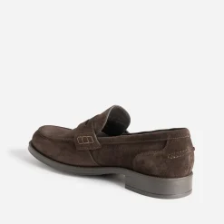 Eram Mocassins^Mocassin en cuir velours MARRON