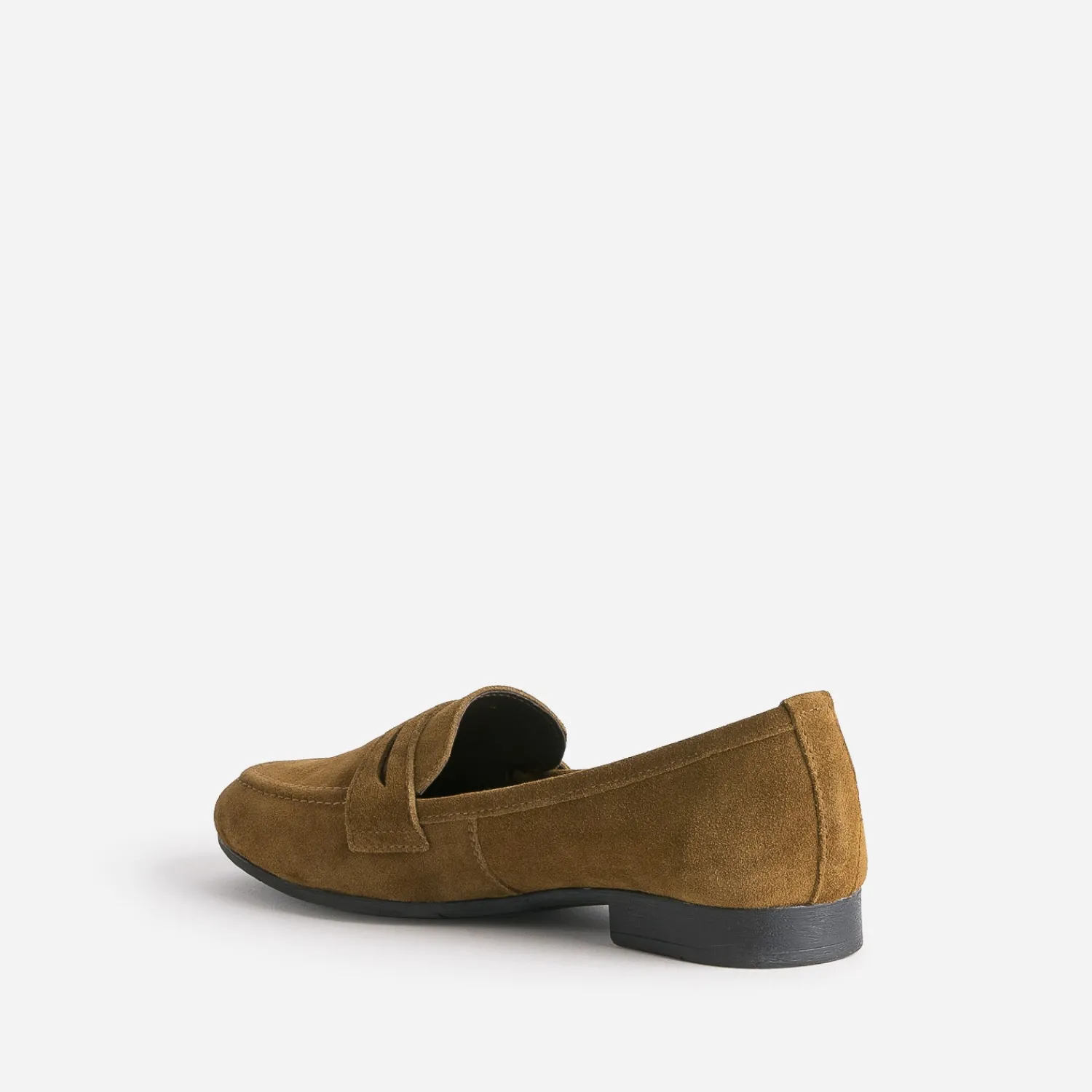 Eram Mocassins/Slippers^Mocassin marron en cuir velours COGNAC