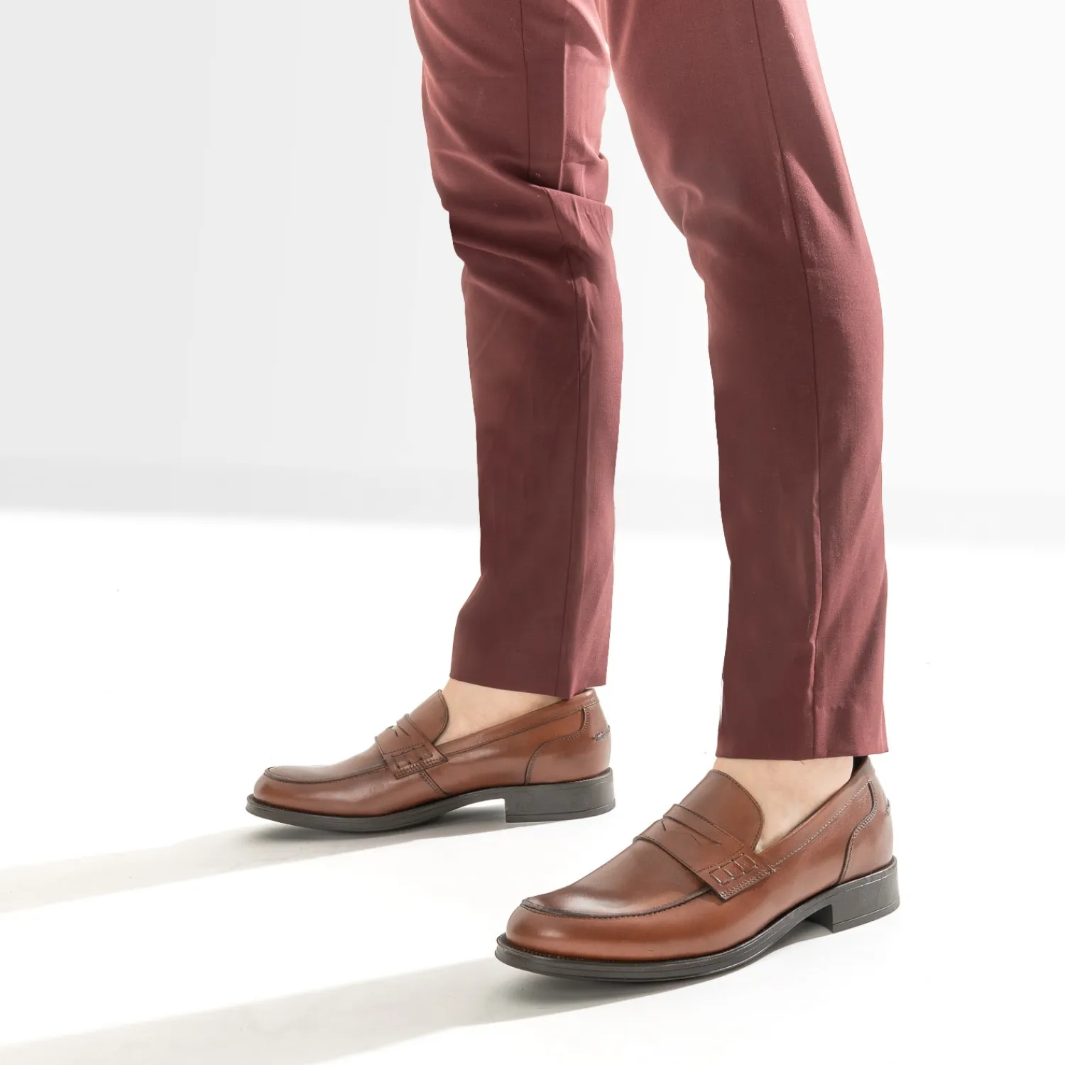Eram Mocassins|Chaussures De Ville^Mocassin marron foncé cuir COGNAC