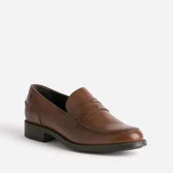 Eram Mocassins|Chaussures De Ville^Mocassin marron foncé cuir COGNAC