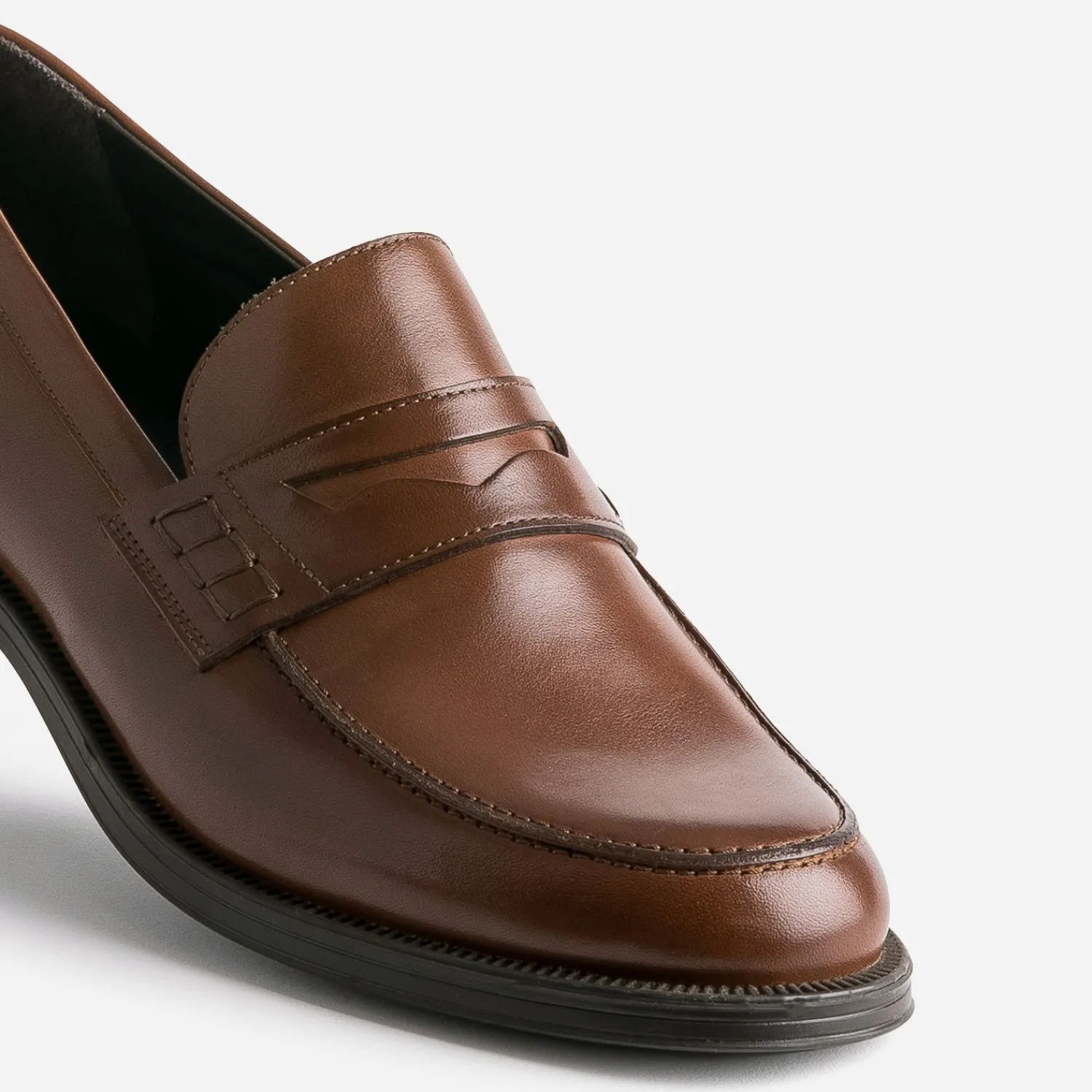 Eram Mocassins|Chaussures De Ville^Mocassin marron foncé cuir COGNAC
