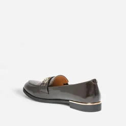 Eram Mocassins/Slippers^Mocassin verni embossé effet python MARRON