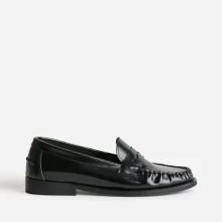 Eram Mocassins/Slippers^Mocassin cuir glacé NOIR