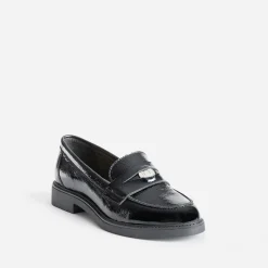 Eram Mocassins/Slippers^Mocassin cuir verni NOIR