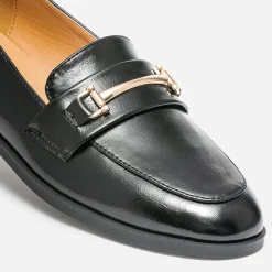 Eram Mocassins/Slippers^Mocassin détails dorés NOIR
