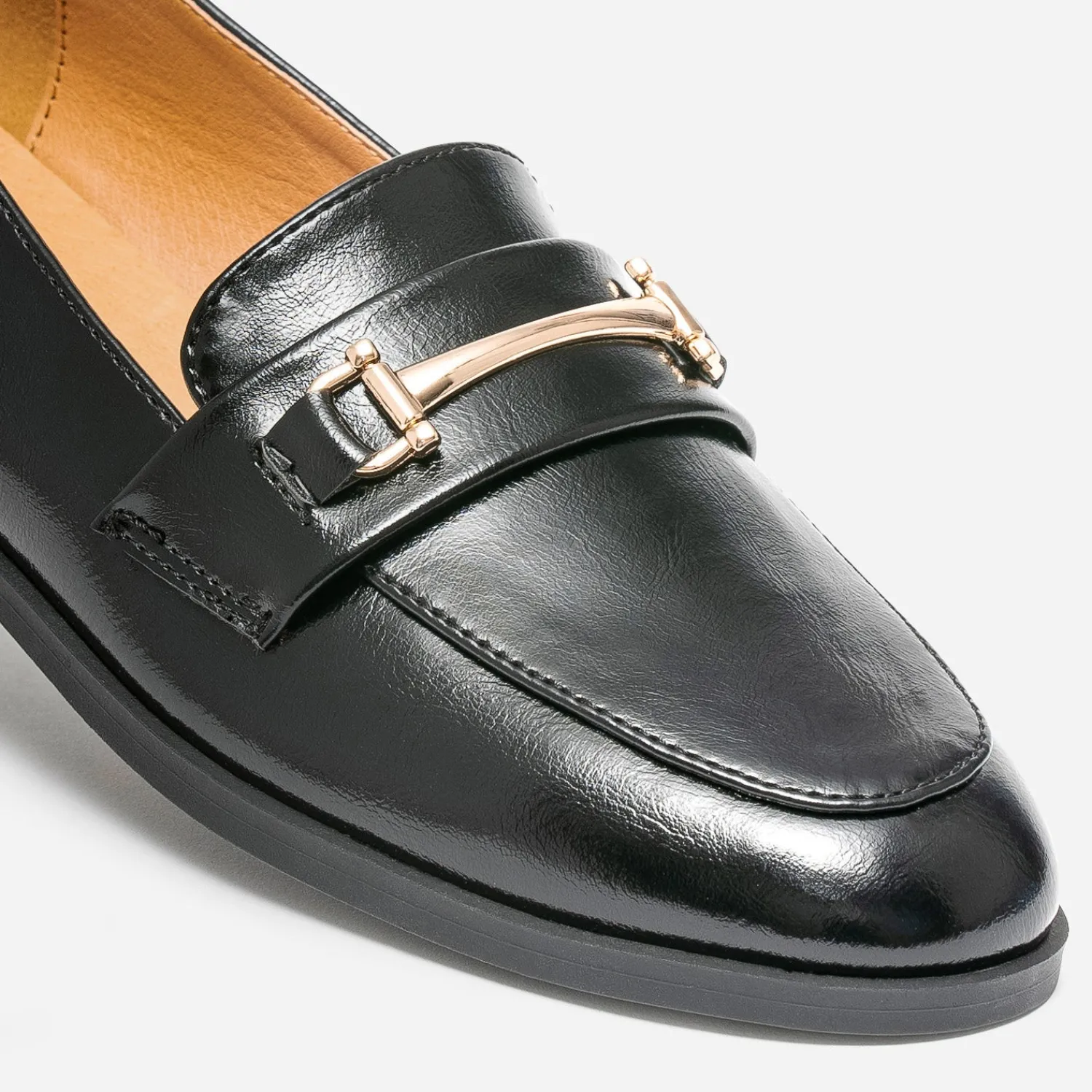 Eram Mocassins/Slippers^Mocassin détails dorés NOIR