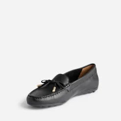 Caprice Mocassins/Slippers^Mocassin en cuir NOIR