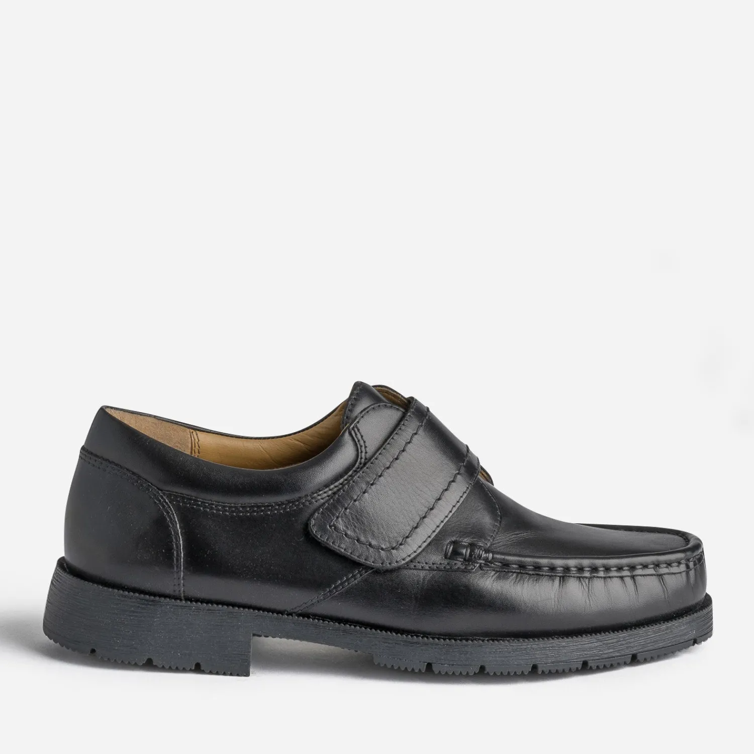 Eram Chaussures De Ville^Mocassin en cuir à scratch NOIR
