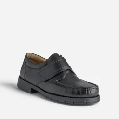 Eram Chaussures De Ville^Mocassin en cuir à scratch NOIR