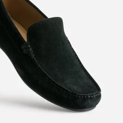 Eram Mocassins^Mocassin en cuir velours NOIR