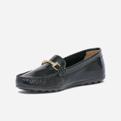 Eram Mocassins/Slippers^Mocassin en cuir verni NOIR