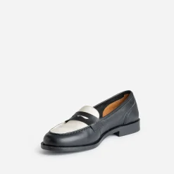 Eram Mocassins/Slippers^Mocassin et beige cuir NOIR