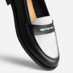 Eram Mocassins/Slippers^Mocassin et beige cuir NOIR