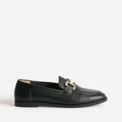 Eram Mocassins/Slippers^Mocassin mors métal doré NOIR