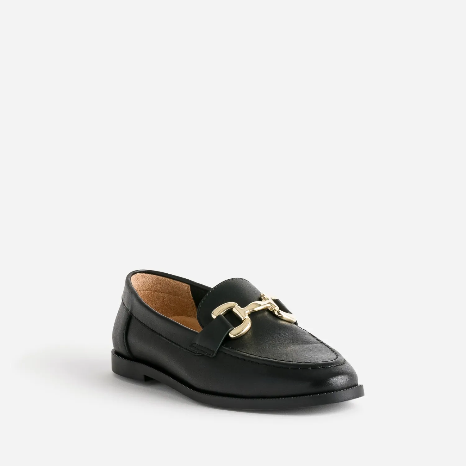 Eram Mocassins/Slippers^Mocassin mors métal doré NOIR