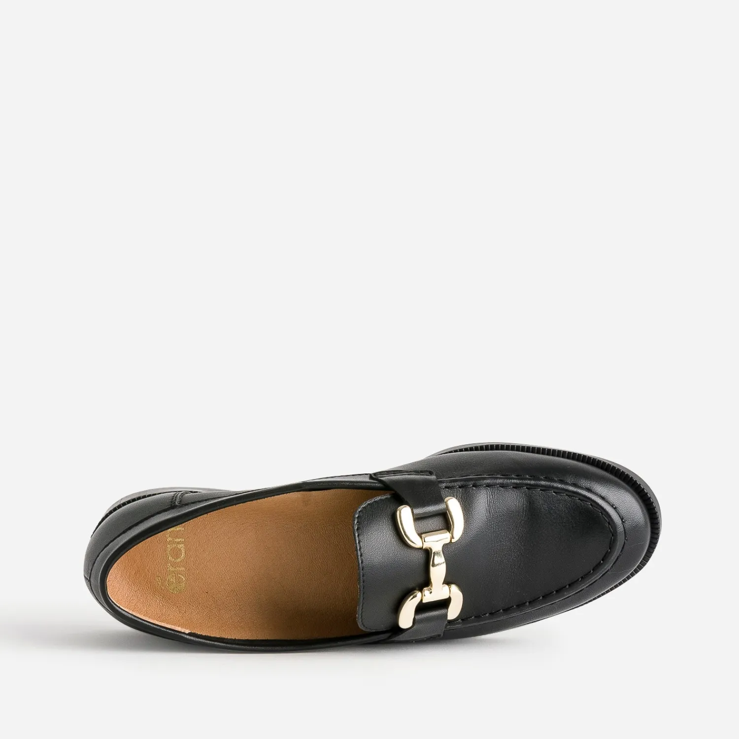 Eram Mocassins/Slippers^Mocassin mors métal doré NOIR