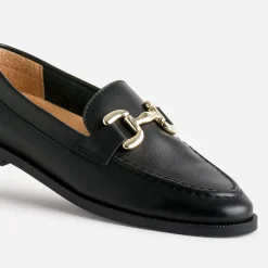 Eram Mocassins/Slippers^Mocassin mors métal doré NOIR