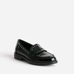 Eram Mocassins/Slippers^Mocassin verni clouté NOIR