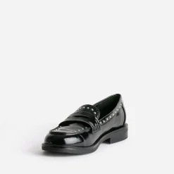 Eram Mocassins/Slippers^Mocassin verni clouté NOIR