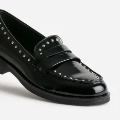 Eram Mocassins/Slippers^Mocassin verni clouté NOIR