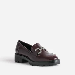 Texto Mocassins/Slippers^Mocassin bordeaux à maxi mors VIOLET
