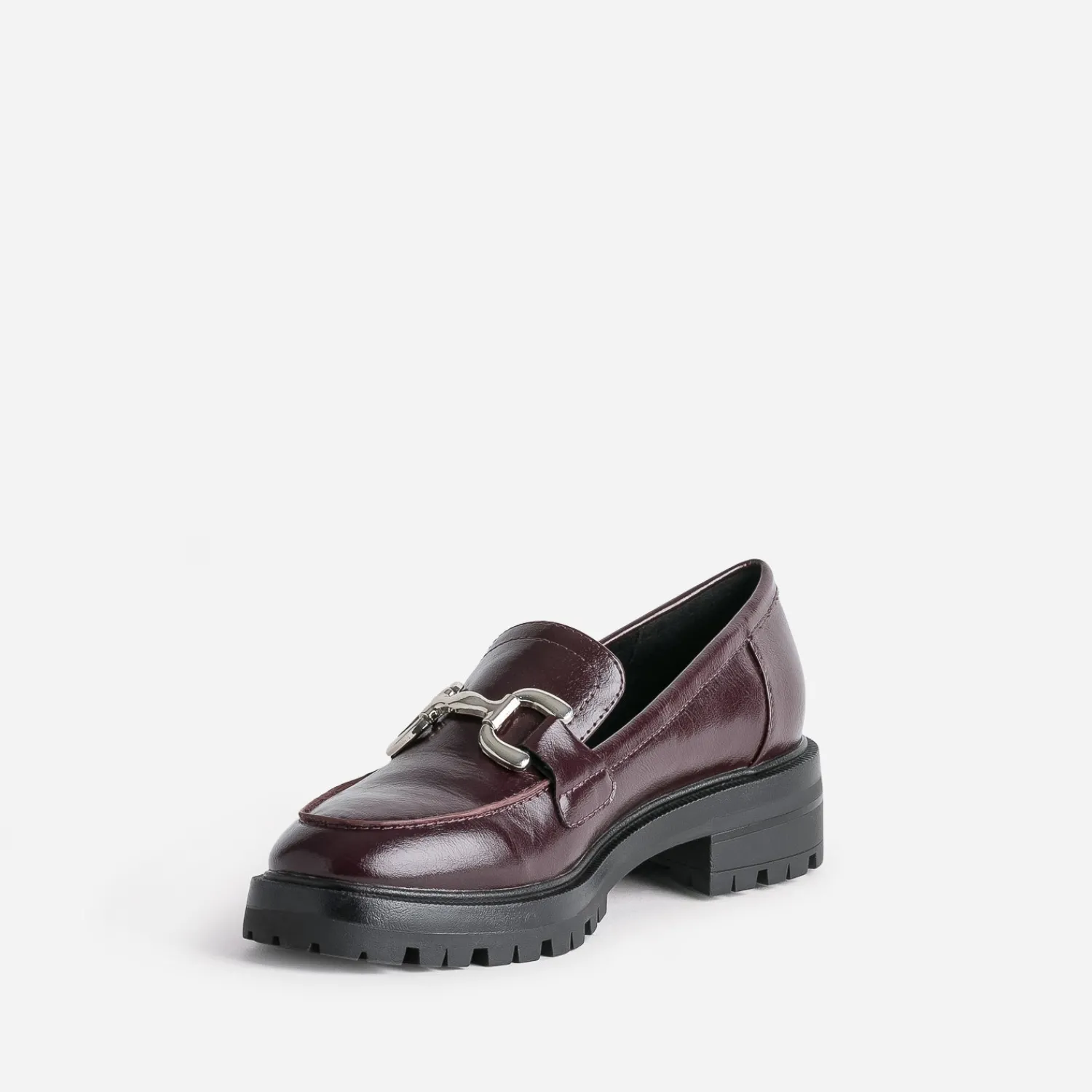 Texto Mocassins/Slippers^Mocassin bordeaux à maxi mors VIOLET