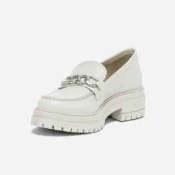 Texto Mocassins/Slippers^Mocassin écru en cuir à semelle épaisse ECRU