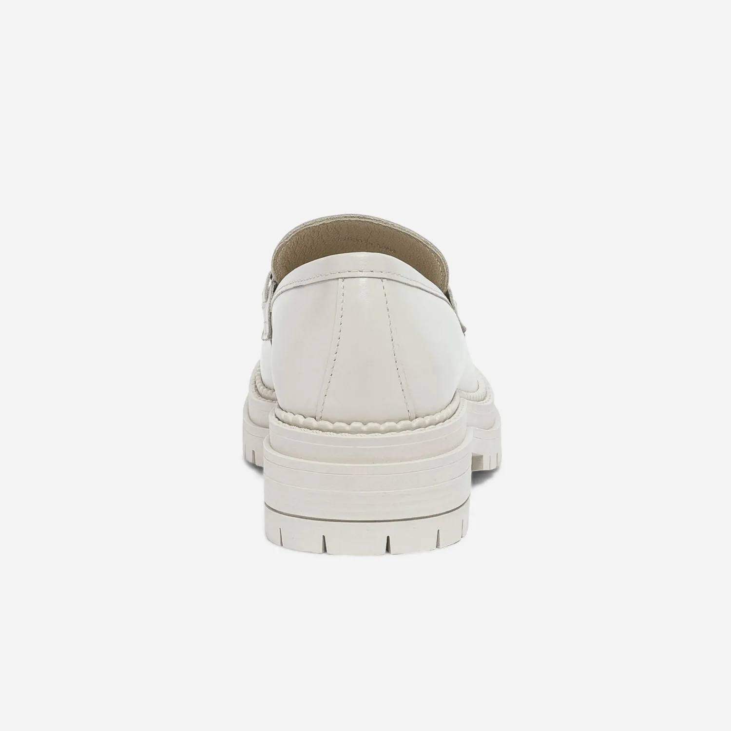 Texto Mocassins/Slippers^Mocassin écru en cuir à semelle épaisse ECRU