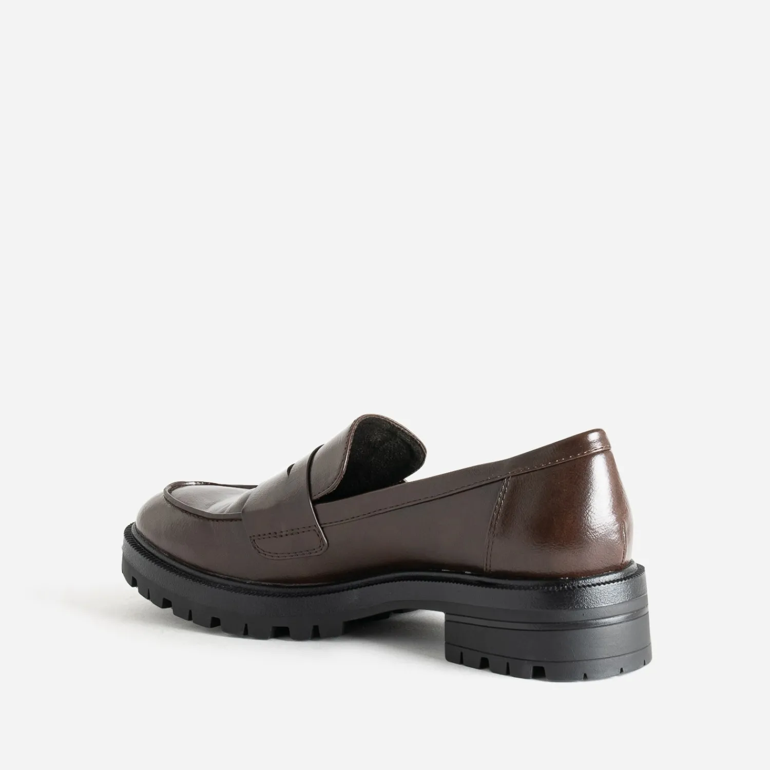 Texto Mocassins/Slippers^Mocassin cranté MARRON