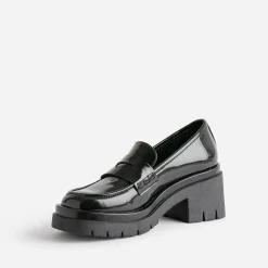 Texto Mocassins/Slippers^Mocassin à talon cranté NOIR