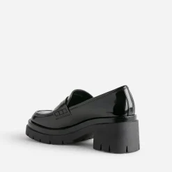 Texto Mocassins/Slippers^Mocassin à talon cranté NOIR