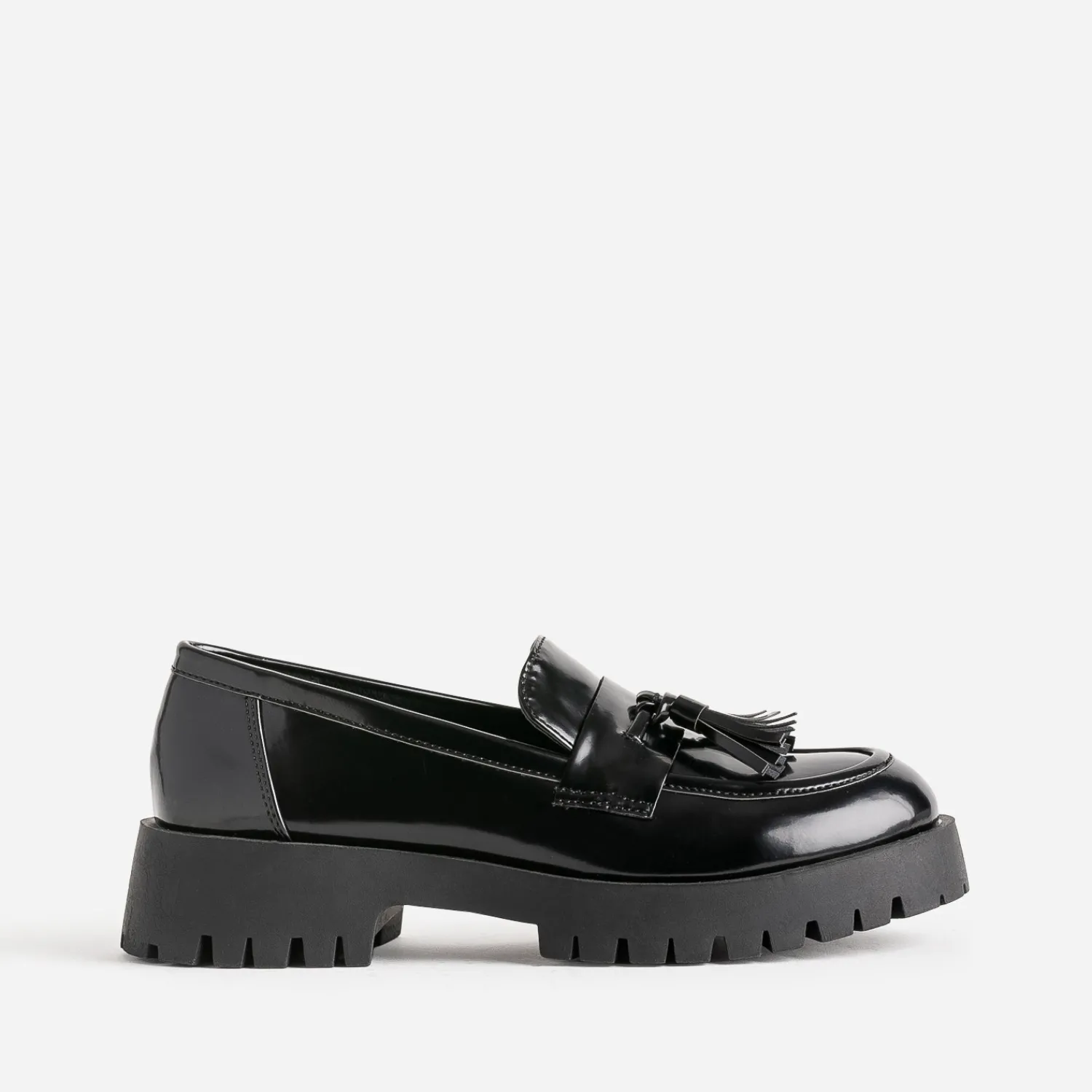 Texto Mocassins/Slippers^Mocassin avec pampille semelle crantée NOIR