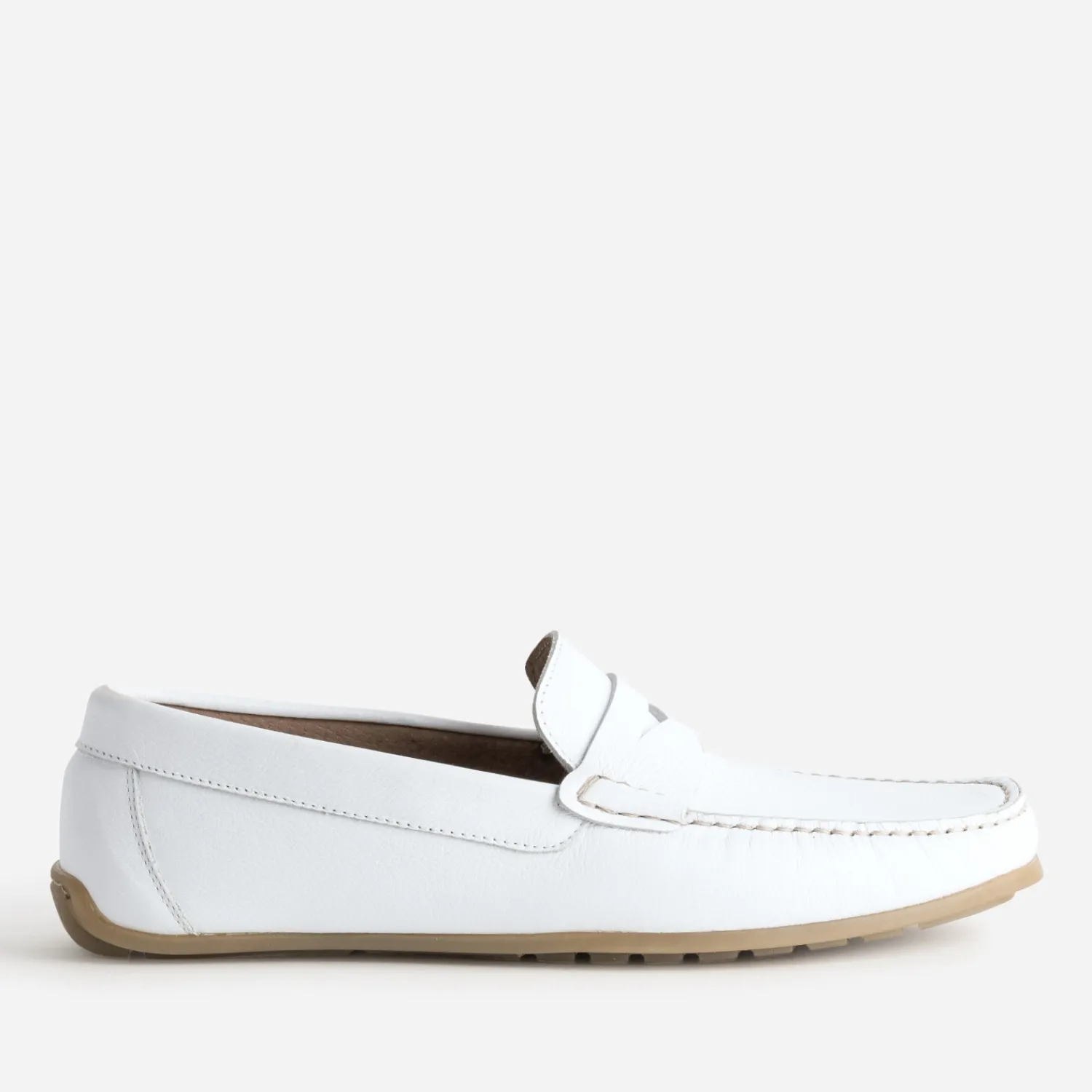 Eram Mocassins^Mocassin-bateau cuir BLANC