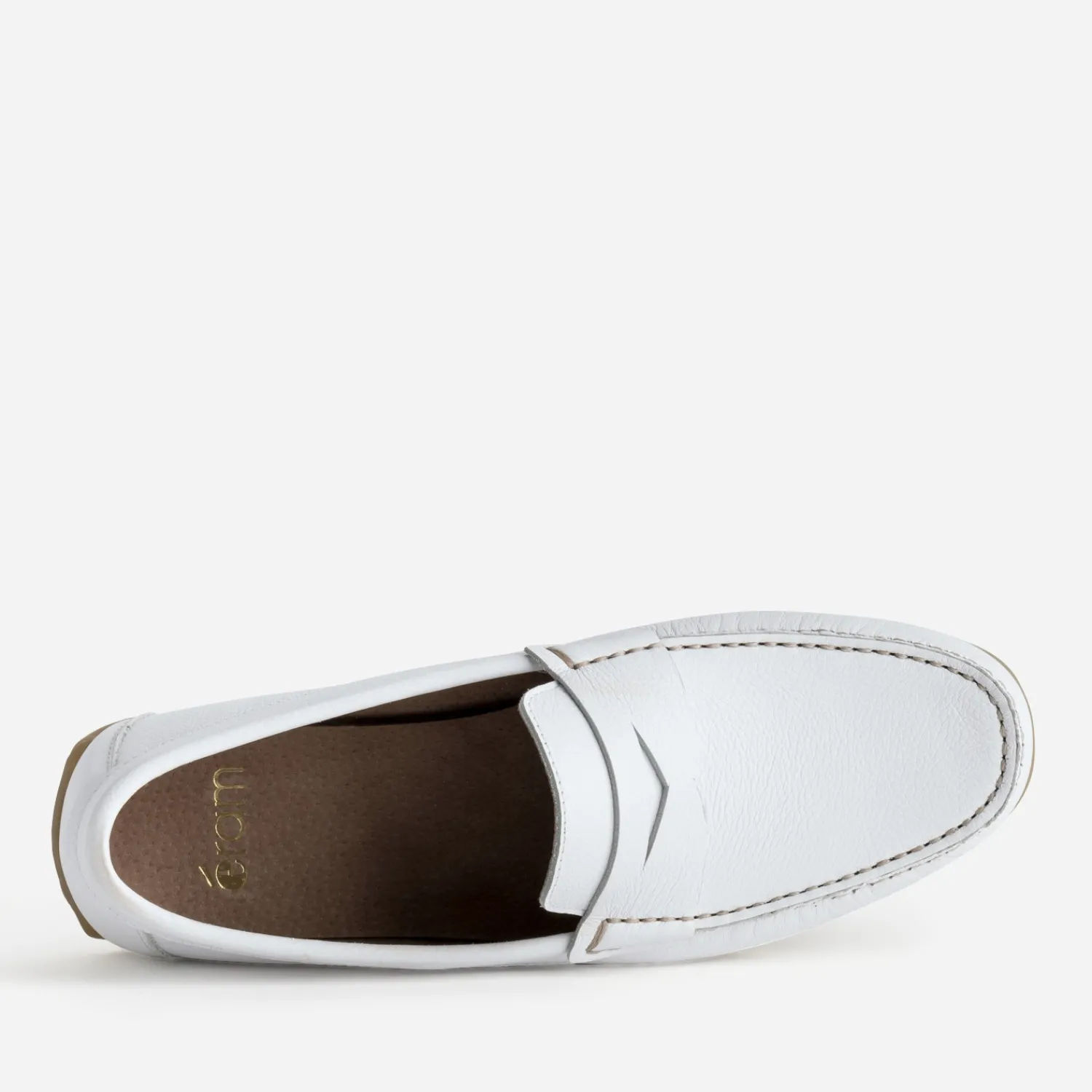 Eram Mocassins^Mocassin-bateau cuir BLANC
