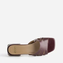 Eram Mules/Tongs|Sandales^Mule à talon cuir BORDEAUX