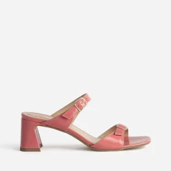 Eram Mules/Tongs|Sandales^Mule à talon cuir verni double bride ROSE