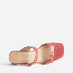 Eram Mules/Tongs|Sandales^Mule à talon cuir verni double bride ROSE