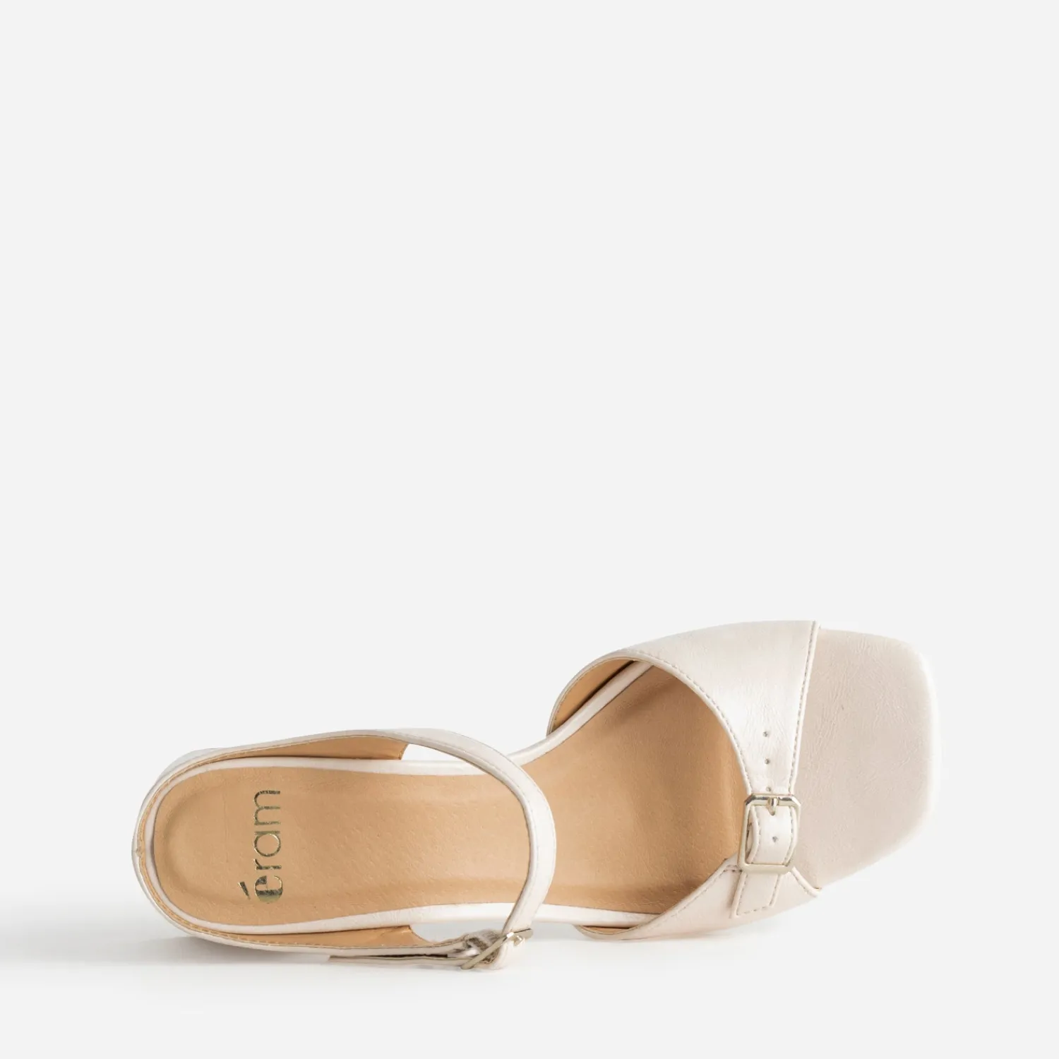 Eram Mules/Tongs|Sandales^Mule à brides fines et boucles rectangulaires BEIGE