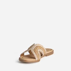 Eram Mules/Tongs|Sandales^Mule raphia tressé BEIGE