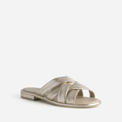 Caprice Mules/Tongs^Mule dée cuir brides souples OR